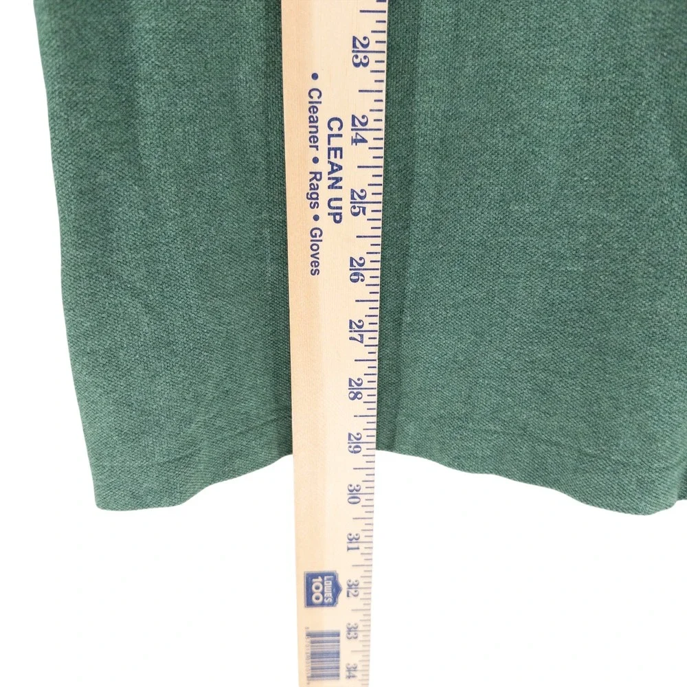 Polo Ralph Lauren Men's XL Green Long Sleeve Polo Shirt Purple Pony 100%‎ Cotton